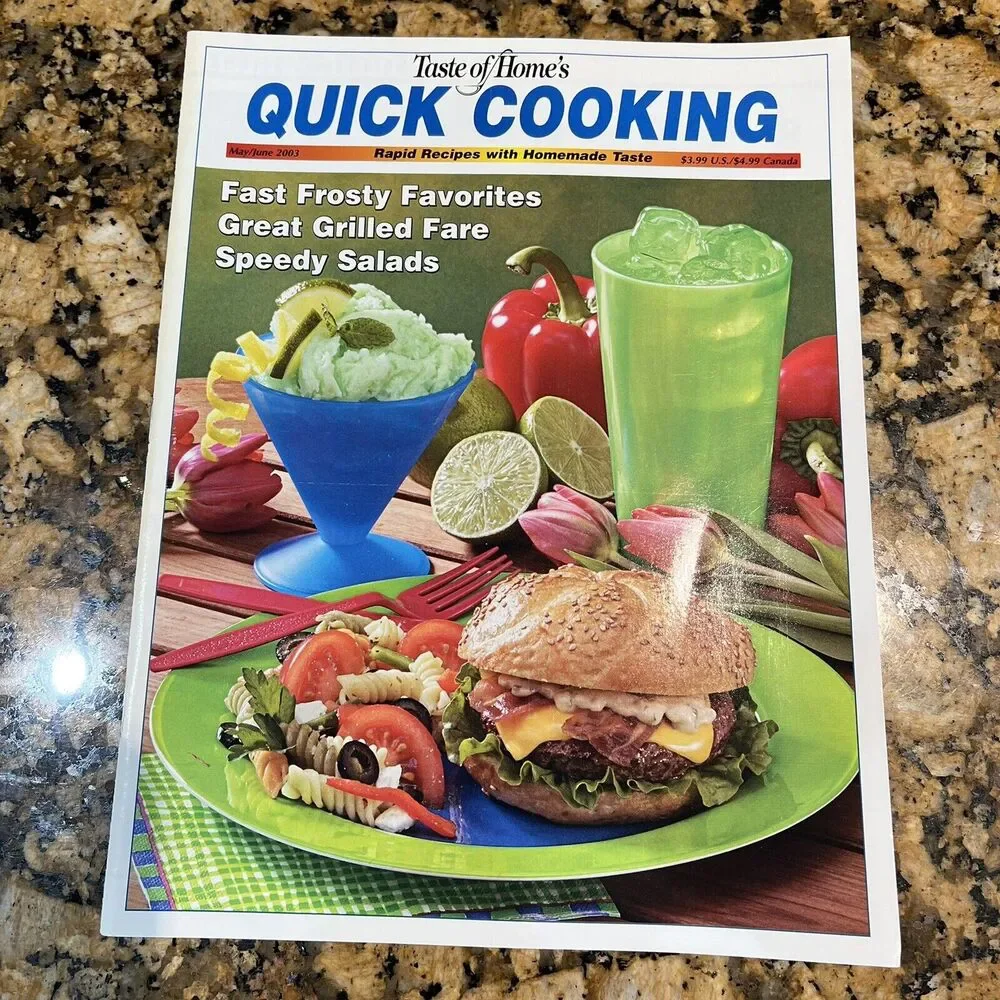 Lot Of Taste Of Homes Quick Cooking Back Issues Recipes Magazines 2003 set Of 6